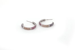 Heliophilia Silver Pendientes de Metal Multicolor CKP9153